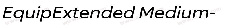 EquipExtended Medium字体转换